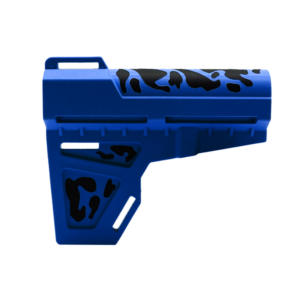 CERAKOTE CAMO| Pistol Stabilizer| Black and Cerakote Blue Flame