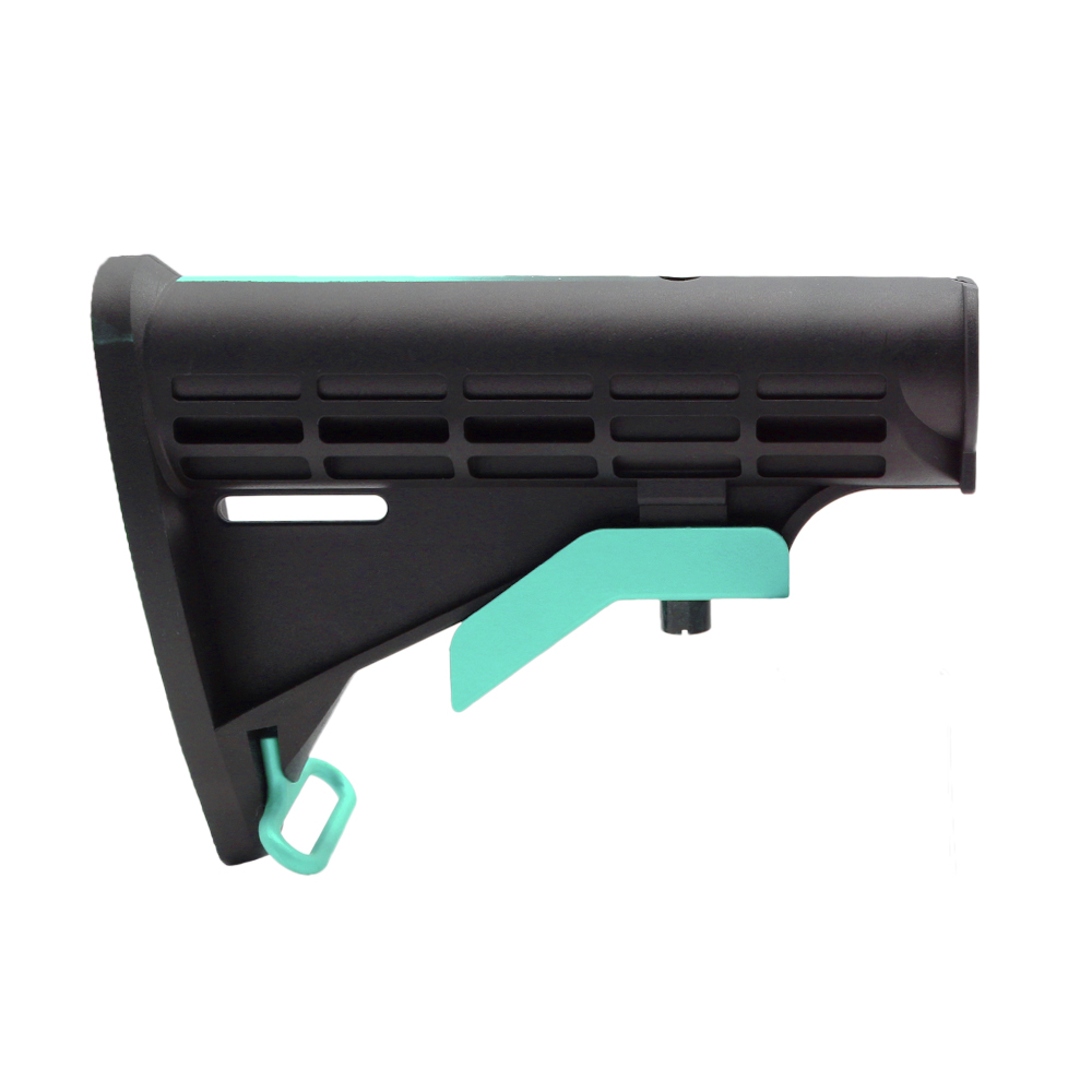 CERAKOTE GRADIENT ROBINS EGG | AR-15 Collapsible Standard Version Stock Body-Mil Spec- MADE IN USA