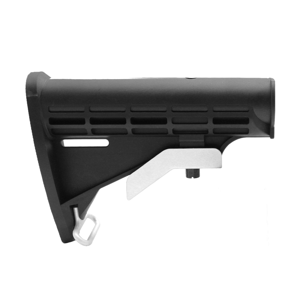 CERAKOTE GRADIENT BRIGHT WHITE | AR-15 Collapsible Standard Version Stock Body-Mil Spec- MADE IN USA