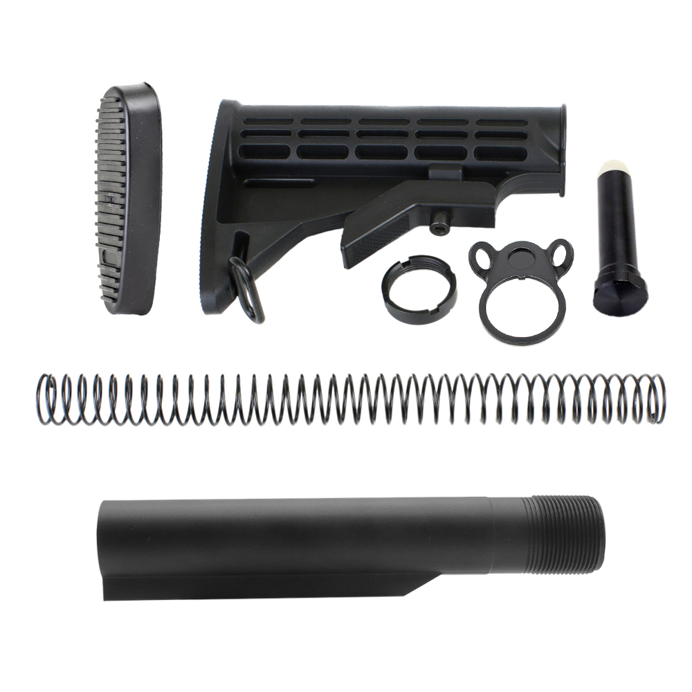 AR15 6 Position Stock Kit With Buttpad Combo- Commercial- Light Weight  (All Sales Are Final. No refunds or Exchanges)
