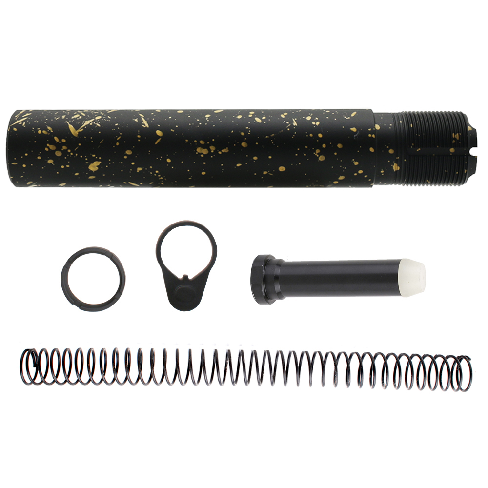 CERAKOTE GLD SPLATTER | AR-15 .223/5.56 Complete Pistol Buffer Tube Kit - No Foam