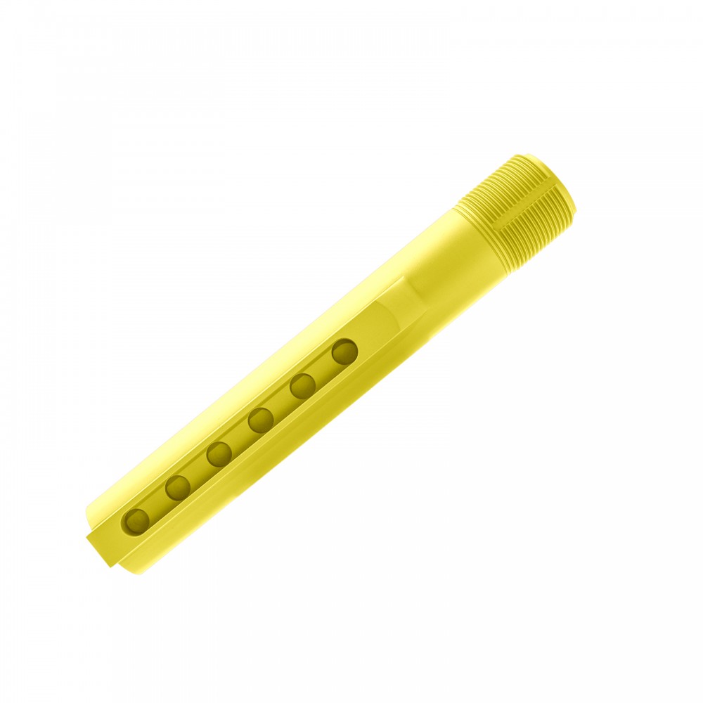 AR15 Stock Buffer Tube -Mil-Spec -6 Positions - Cerakote Lemon Zest