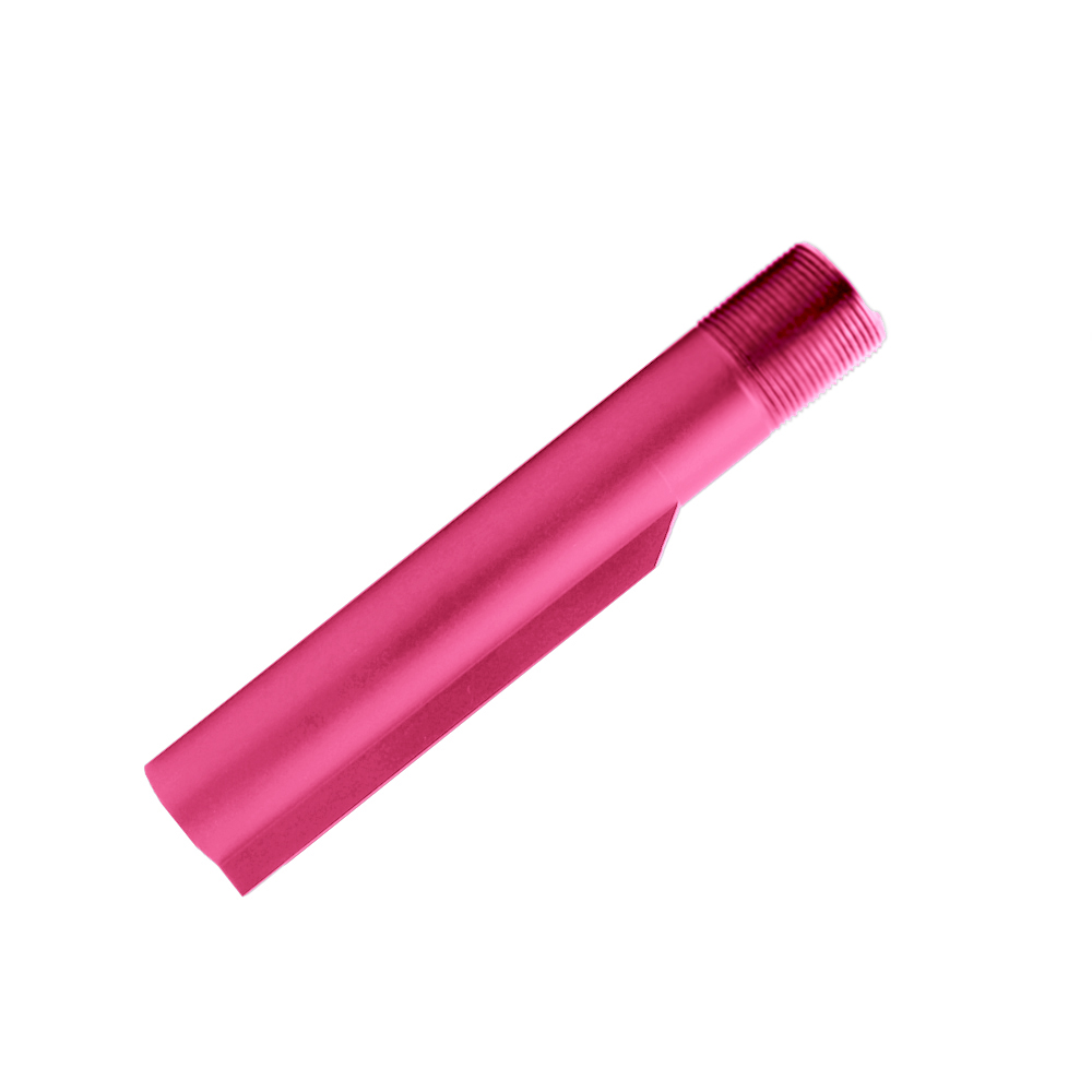 AR15 Stock Buffer Tube -Mil-Spec -6 Positions - Cerakote Pink