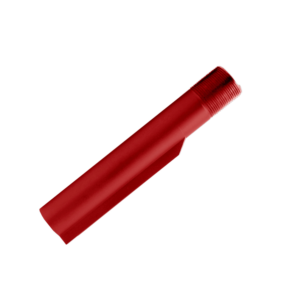 AR15 Stock Buffer Tube -Mil-Spec -6 Positions - Cerakote Red