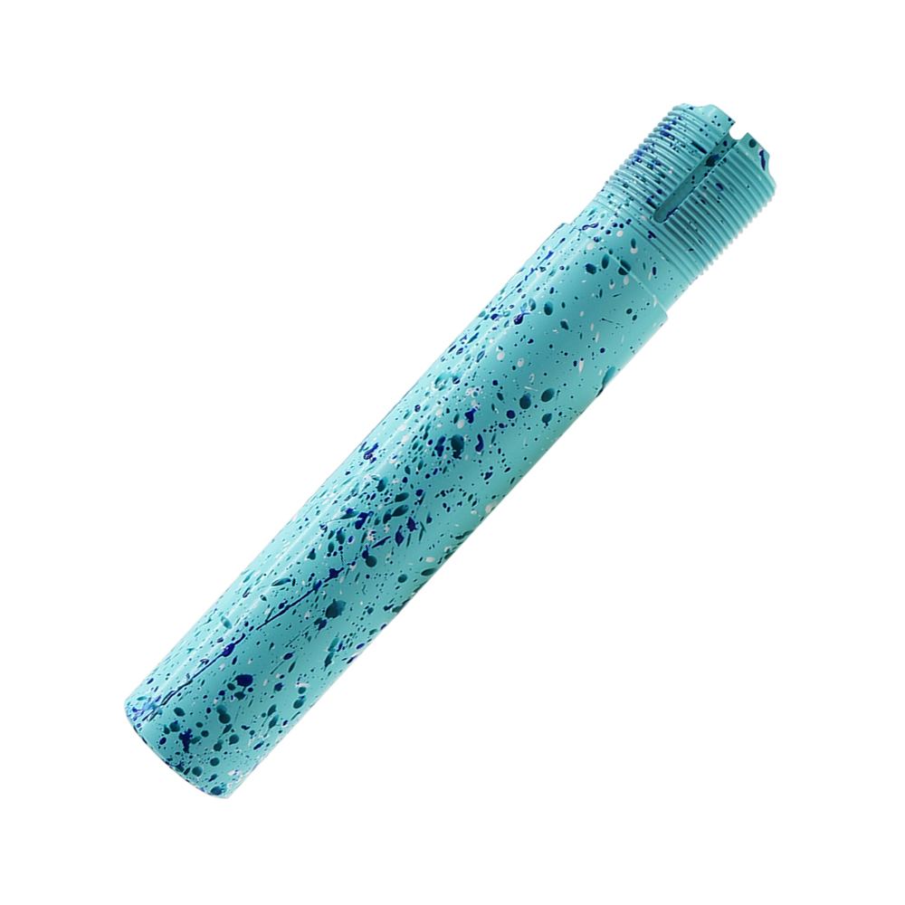Cerakote Splatter | AR - Pistol Buffer Tube - Base Robins Egg - Pattern - Aqua Teal - Bright White - Blue Flame