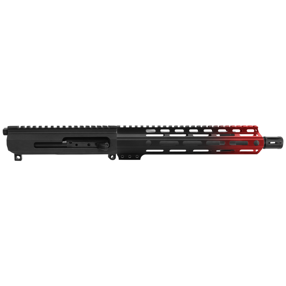 AR-15 5.56 NATO 10.5'' PISTOL KIT - SIDE-CHARGING UPPER WITH 10'' HANDGUARD - CERAKOTE GRADIENT RED - UPPER ASSEMBLY