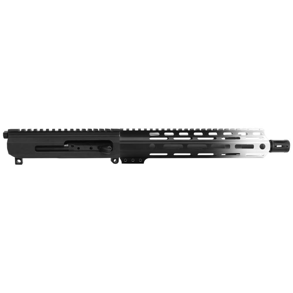 AR-15 5.56 NATO 10.5'' PISTOL KIT - SIDE-CHARGING UPPER WITH 10'' HANDGUARD - CERAKOTE GRADIENT BRIGHT WHITE - UPPER ASSEMBLY