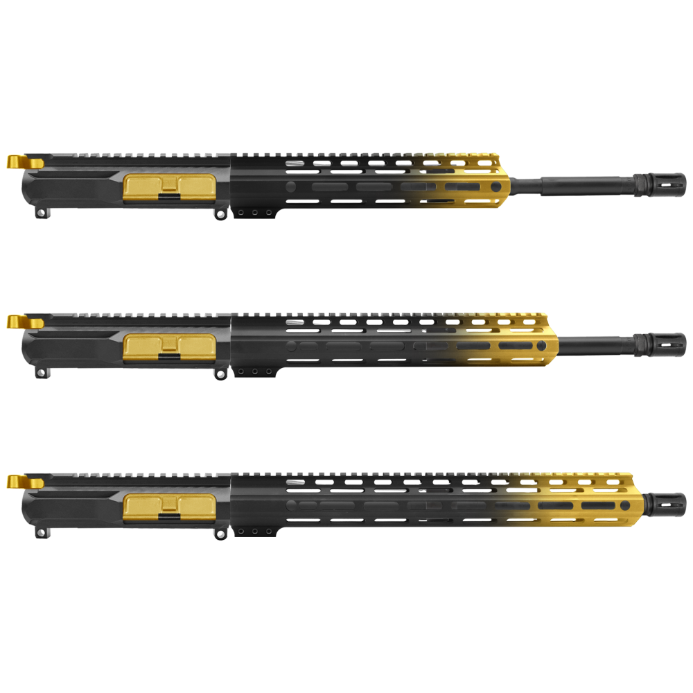 AR-15 5.56 NATO 16" CARBINE KIT WITH M-LOK HANDGUARD LENGTH OPTION - CERAKO GRADIENT GOLD - V2 - UPPER ASSEMBLY