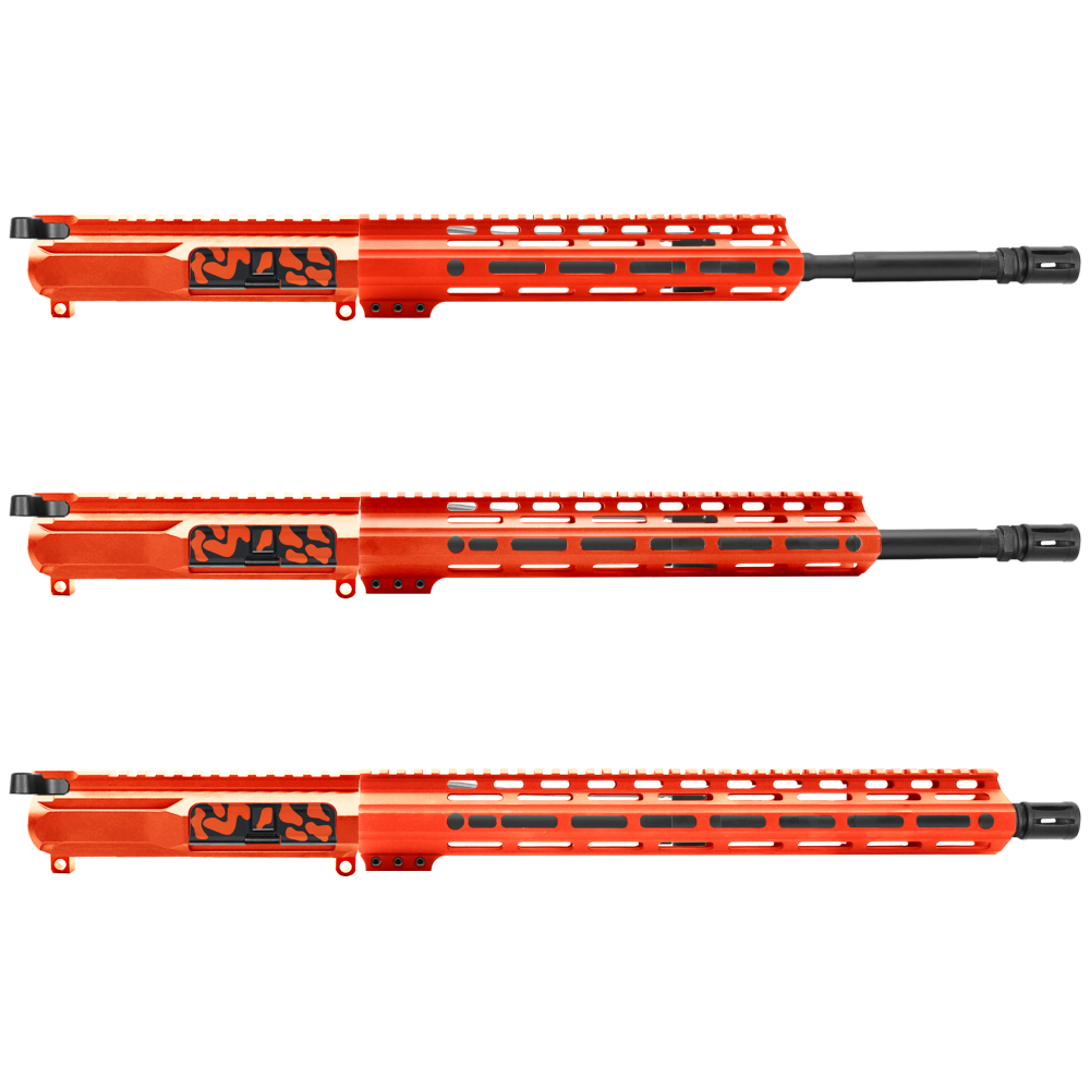 AR-15 5.56 NATO 16" CARBINE KIT WITH M-LOK HANDGUARD LENGTH OPTION - CERAKOTE CAMO ORG - UPPER ASSEMBLY