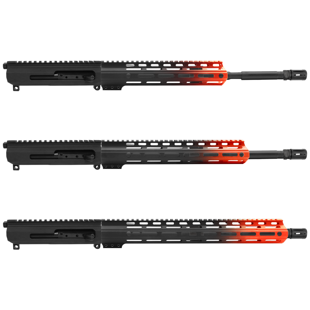 AR-15 5.56 NATO 16" SIDE-CHARGING CARBINE KIT WITH M-LOK HANDGUARD LENGTH OPTION - CERAKO GRADIENT HUNTER ORANGE - UPPER ASSEMBLY