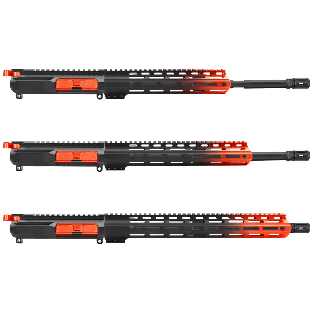 AR-15 5.56 NATO 16" CARBINE KIT WITH M-LOK HANDGUARD LENGTH OPTION - CERAKO GRADIENT HUNTER ORANGE - V2 - UPPER ASSEMBLY