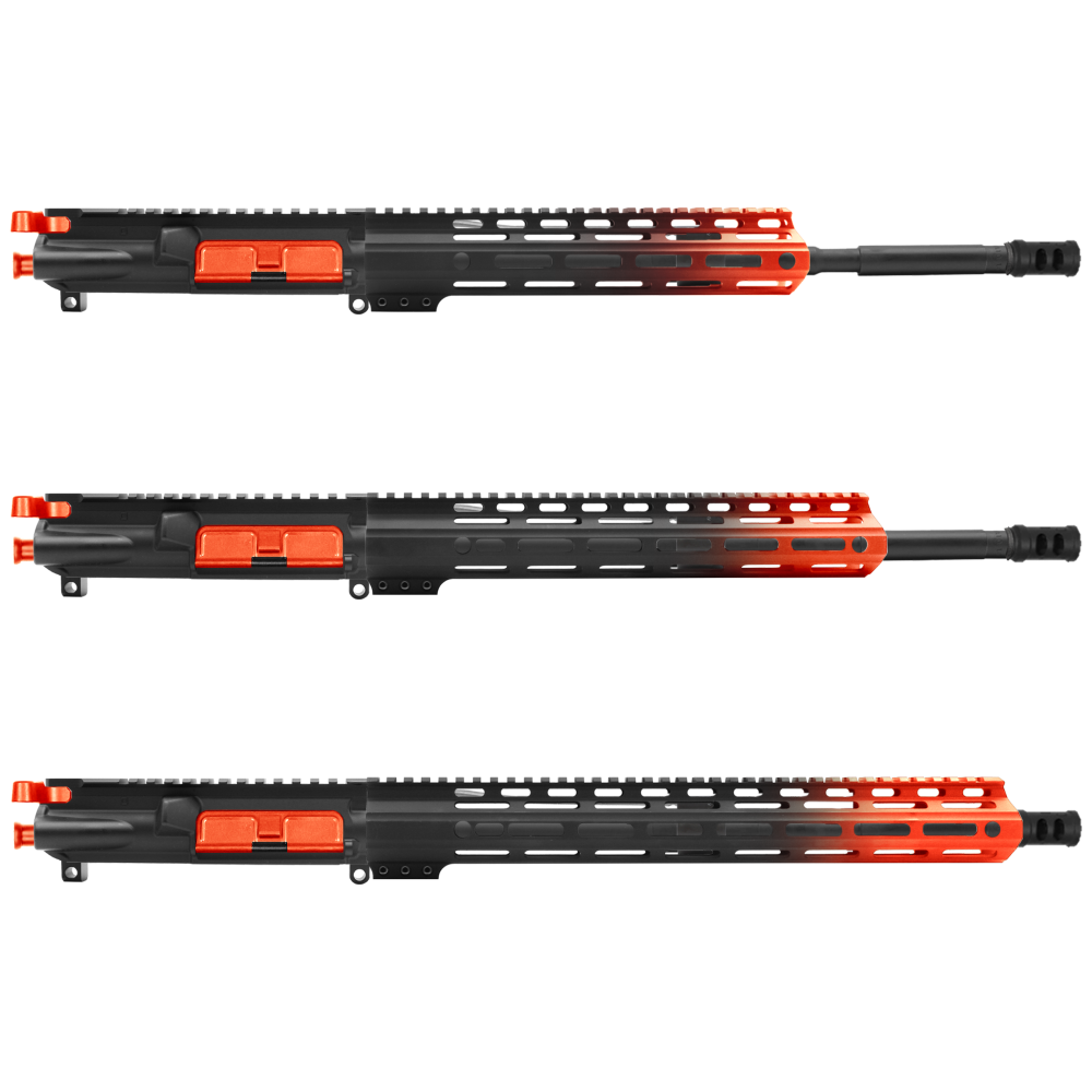 AR-15 5.56 NATO 16" CARBINE KIT WITH M-LOK HANDGUARD LENGTH OPTION - CERAKO GRADIENT HUNTER ORANGE - UPPER ASSEMBLY