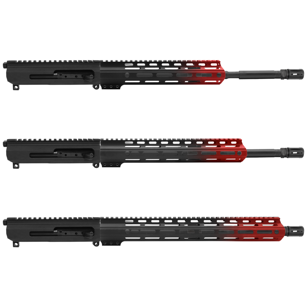 AR-15 5.56 NATO 16" SIDE-CHARGING CARBINE KIT WITH M-LOK HANDGUARD LENGTH OPTION - CERAKO GRADIENT RED - UPPER ASSEMBLY