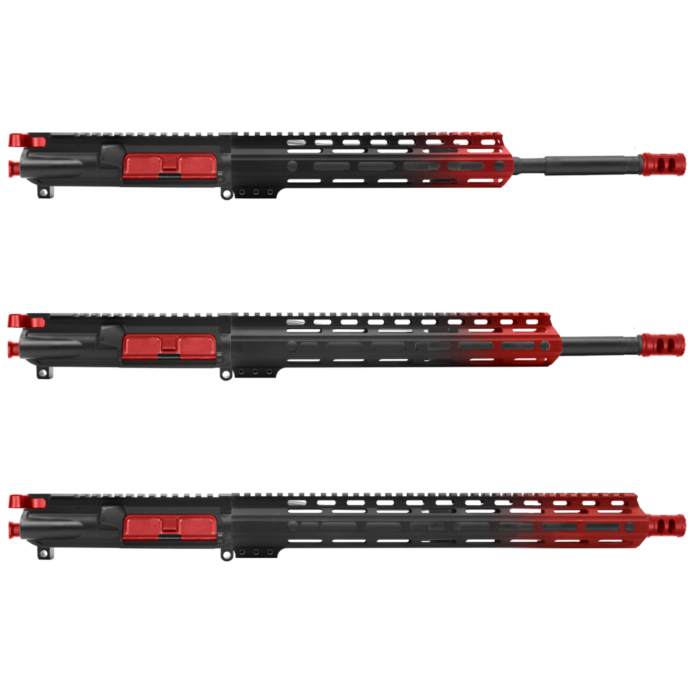 AR-15 5.56 NATO 16" CARBINE KIT WITH M-LOK HANDGUARD LENGTH OPTION - CERAKO GRADIENT RED - UPPER ASSEMBLY