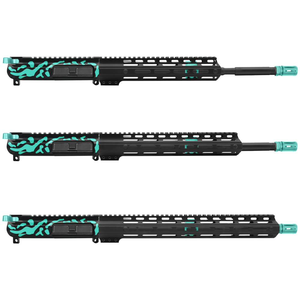 AR-15 5.56 NATO 16" CARBINE KIT WITH M-LOK HANDGUARD LENGTH OPTION -V2 - CERAKOTE CAMO RGB - UPPER ASSEMBLY