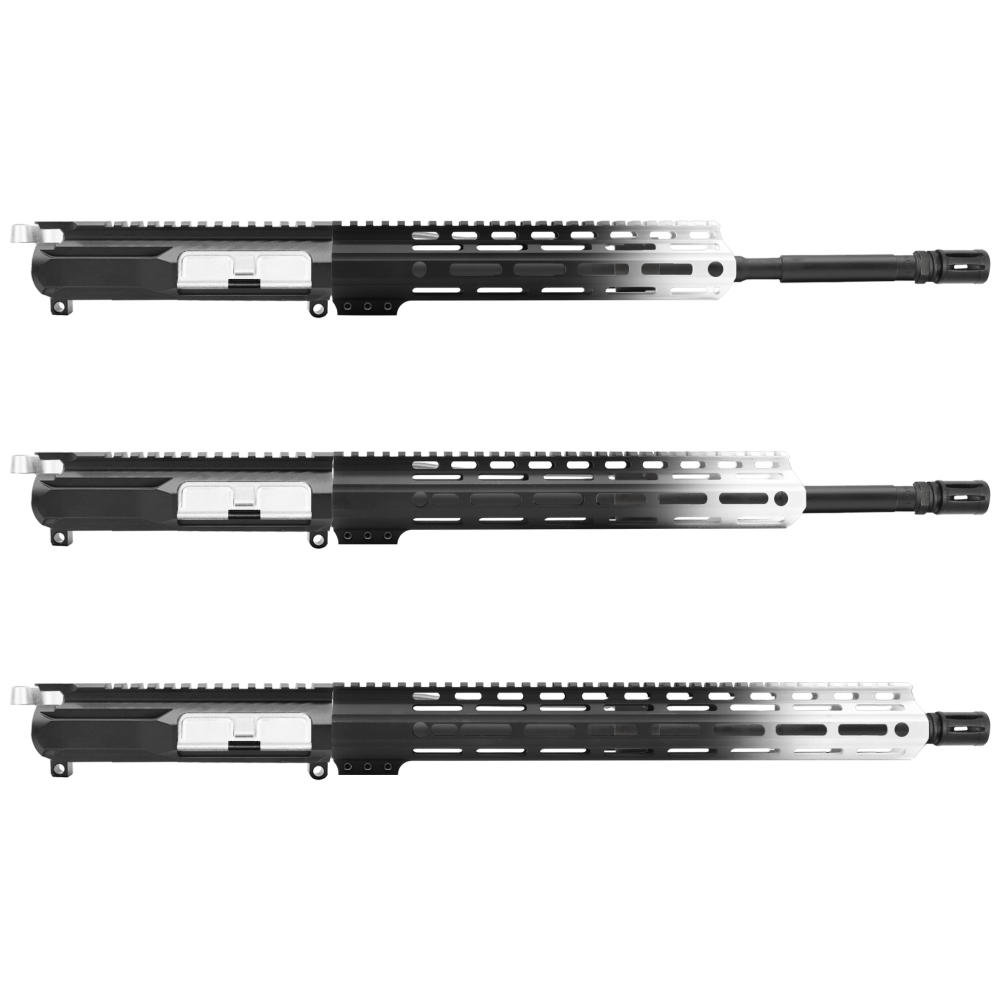 AR-15 5.56 NATO 16" CARBINE KIT WITH M-LOK HANDGUARD LENGTH OPTION - CERAKO GRADIENT BRIGHT WHITE - V2 - UPPER ASSEMBLY