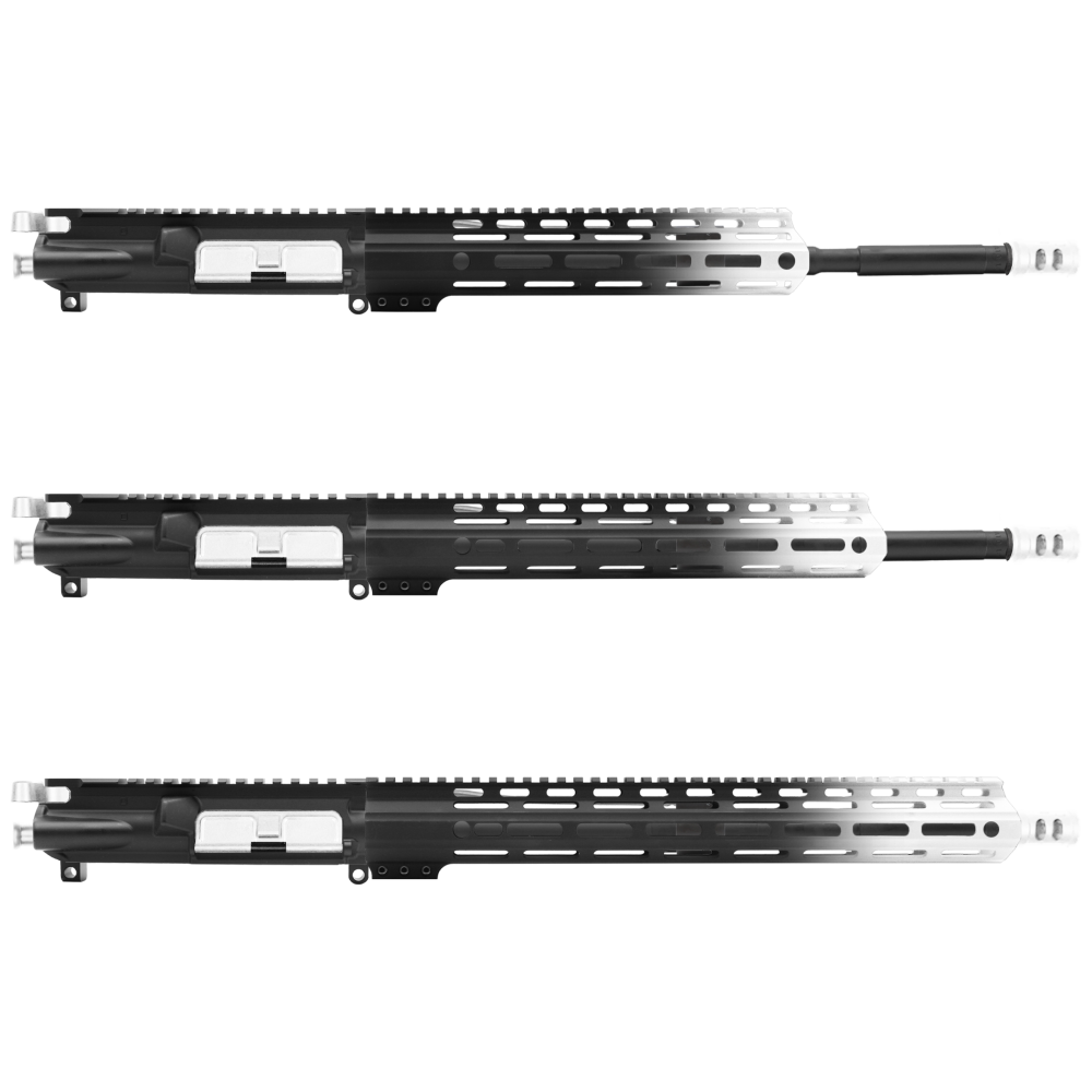 AR-15 5.56 NATO 16" CARBINE KIT WITH M-LOK HANDGUARD LENGTH OPTION - CERAKO GRADIENT BRIGHT WHITE - UPPER ASSEMBLY