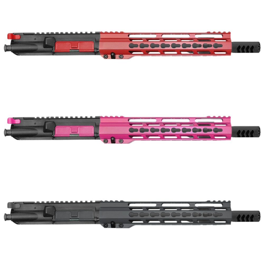 AR-15 5.56 NATO 10'' PISTOL - FORGED UPPER WITH 10'' HANDGUARD- CERAKOTE COLOR ACCENT BUNDLE- UPPER ASSEMBLY 