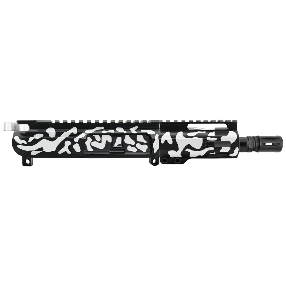 AR-15 5.56 NATO 5'' PISTOL KIT - BILLET UPPER WITH 4'' HANDGUARD - CERAKOTE CAMO WHI - V2 - UPPER ASSEMBLY