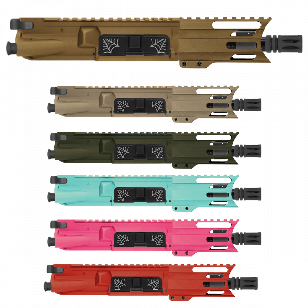 AR-15 5.56 NATO 5'' PISTOL - FORGED UPPER WITH 4'' HANDGUARD- COLOR SET UPPER RECEIVER AND HANDGUARD OPTIONS - UPPER ASSEMBLY