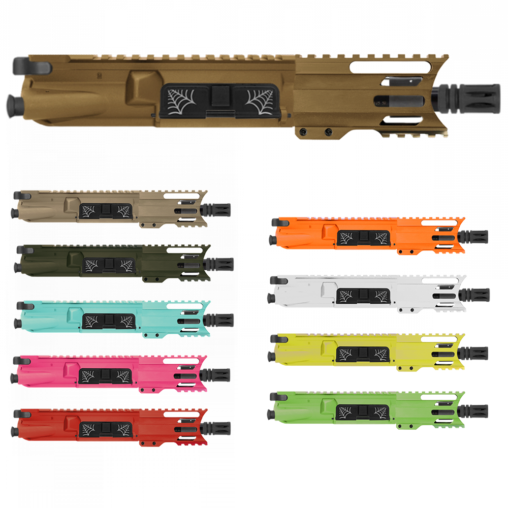 AR-15 5.56 NATO 5'' PISTOL - FORGED UPPER WITH 4'' HANDGUARD- COLOR SET UPPER RECEIVER AND HANDGUARD OPTIONS - UPPER ASSEMBLY