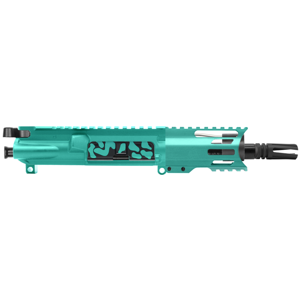 AR-15 5.56 NATO 5'' PISTOL KIT - FORGED UPPER WITH 4'' HANDGUARD C CUT - CERAKOTE CAMO RGB - UPPER ASSEMBLY