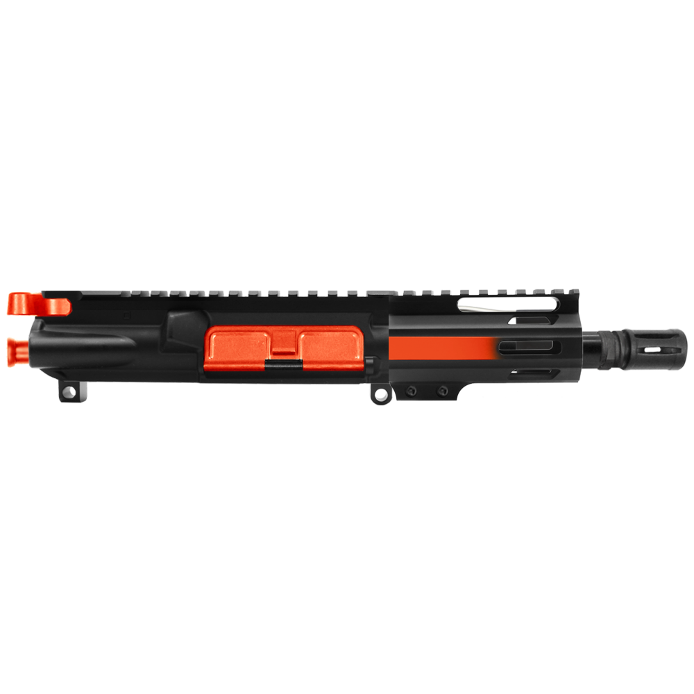 AR-15 5.56 NATO 5'' PISTOL KIT - FORGED UPPER WITH 4'' HANDGUARD - CERAKOTE GRADIENT HUNTER ORANGE - UPPER ASSEMBLY