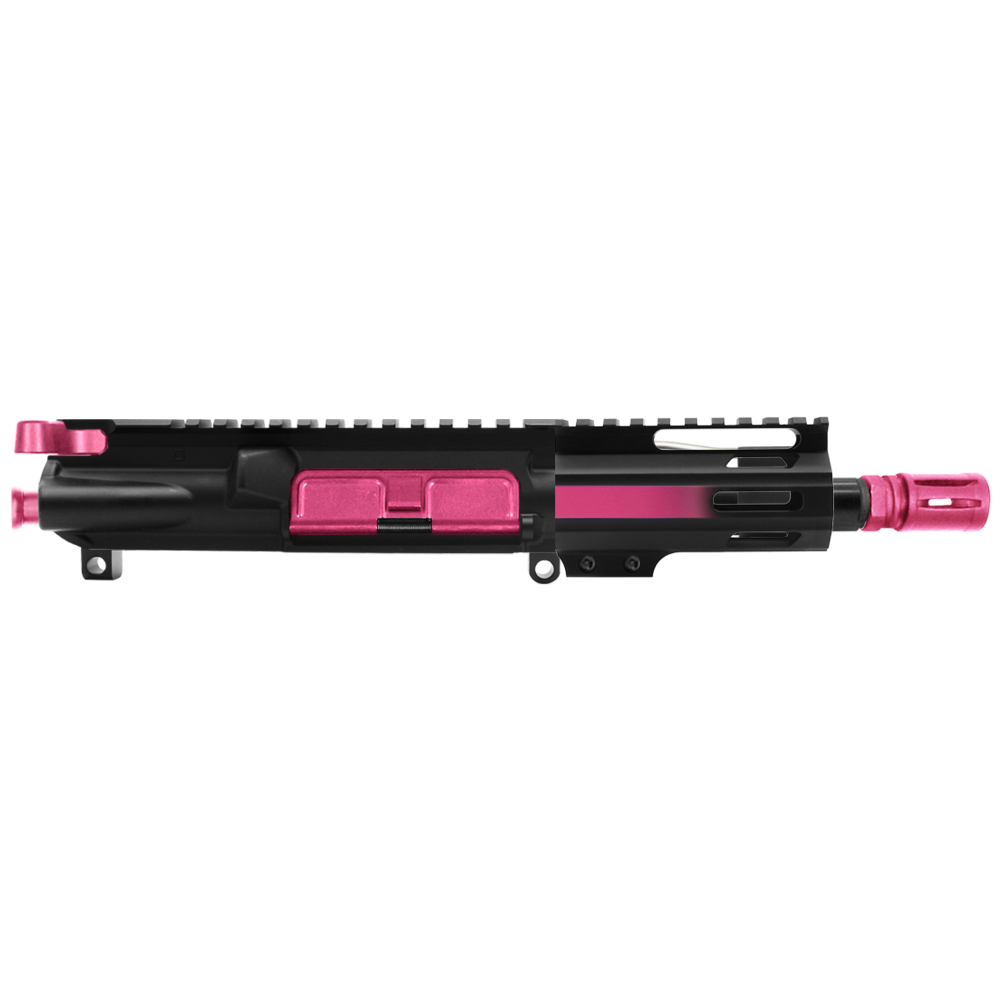 AR-15 5.56 NATO 5'' PISTOL KIT - FORGED UPPER WITH 4'' HANDGUARD - CERAKOTE GRADIENT PINK - UPPER ASSEMBLY
