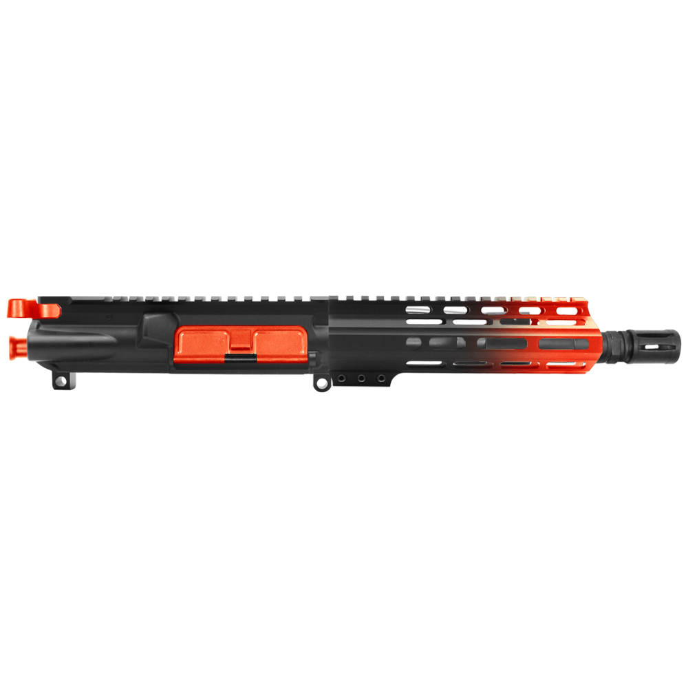 AR-15 5.56 NATO 7.5'' PISTOL KIT - FORGED UPPER WITH 7'' HANDGUARD - CERAKOTE GRADIENT HUNTER ORANGE - UPPER ASSEMBLY