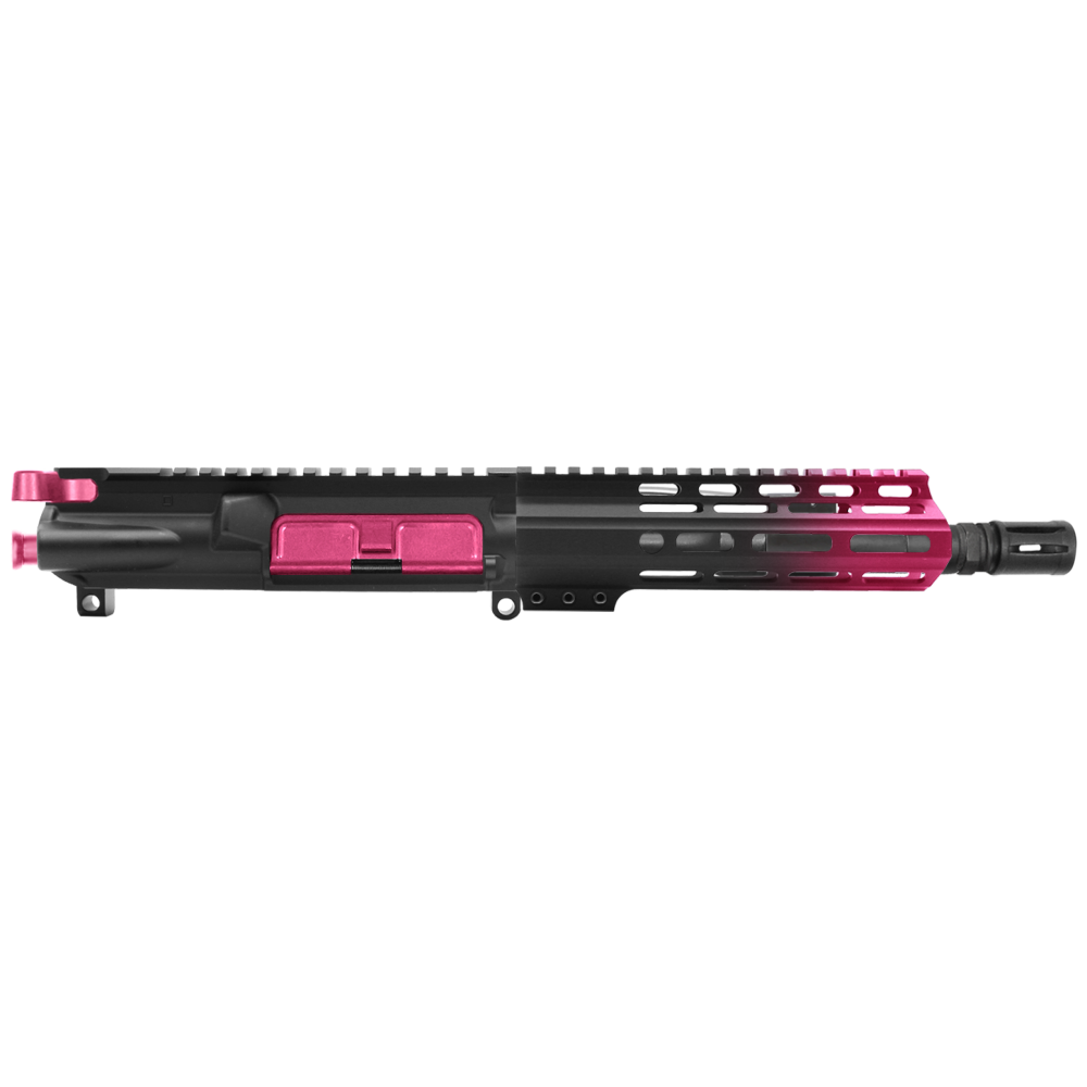 AR-15 5.56 NATO 7.5'' PISTOL KIT - FORGED UPPER WITH 7'' HANDGUARD - CERAKOTE GRADIENT PINK - UPPER ASSEMBLY