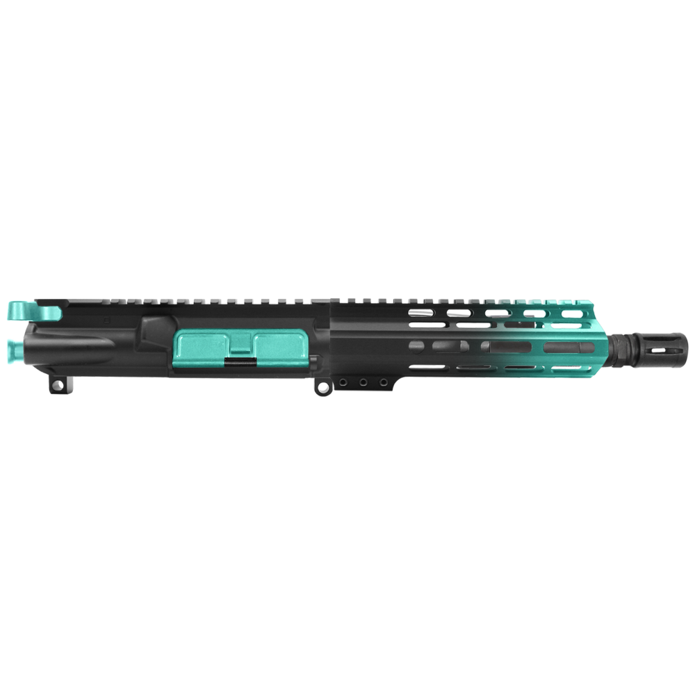 AR-15 5.56 NATO 7.5'' PISTOL KIT - FORGED UPPER WITH 7'' HANDGUARD - CERAKOTE GRADIENT ROBINS EGG - UPPER ASSEMBLY