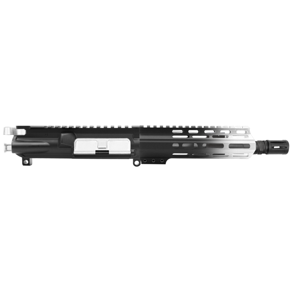 AR-15 5.56 NATO 7.5'' PISTOL KIT - FORGED UPPER WITH 7'' HANDGUARD - CERAKOTE GRADIENT BRIGHT WHITE - UPPER ASSEMBLY