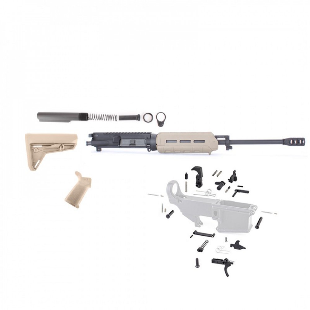 Ar15 16 Rifle Build Kit W Magpul Furniture Fde Lpk