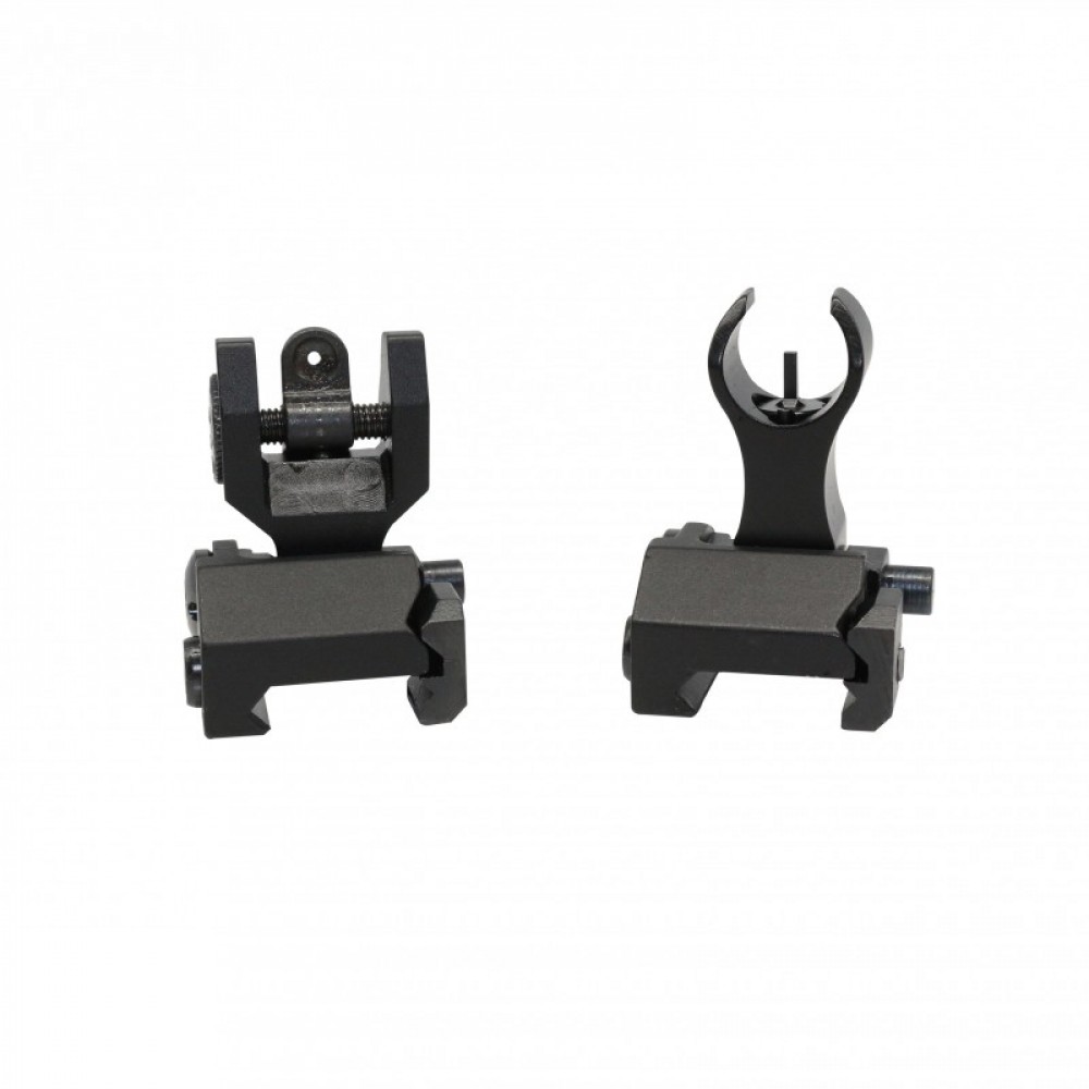 AR Flip Up Mini Front and Rear Sight