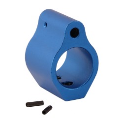 .750 Low Profile Aluminum Gas Block with Roll Pins & Wrench - Blue