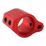 .750 Low Profile Aluminum Gas Block with Roll Pins & Wrench - Red