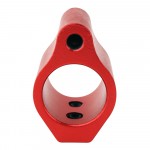 .750 Low Profile Aluminum Gas Block with Roll Pins & Wrench - Red