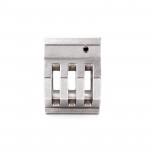 .750 Low Profile Steel Gas Block Caged with Roll Pins & Wrench -Matte Stainless Steel (MADE IN USA)