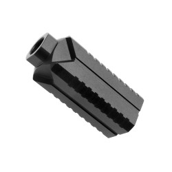 AR-9/9X19 Muzzle Diverter 1/2x36 Steel Flash Can - Black