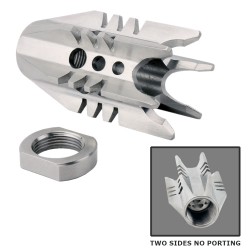 AR-15 Booster Flash Hider  1/2x28" Thread Pitch - Stainless