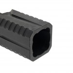 AR-10/LR-308 Muzzle Diverter 5/8x24 Steel Flash Can - Black