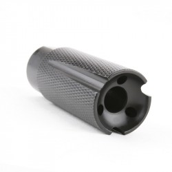 AR-15 Low Concussion Muzzle Brake 1/2"x28 Pitch TPI Knurled -3 ports