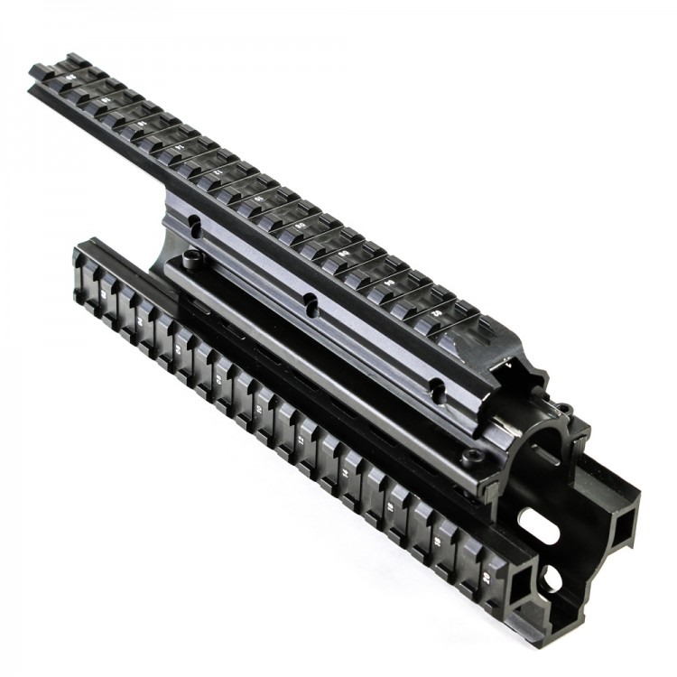 Saiga-12 Shotgun Quad Rail System - Black Handguard Mount