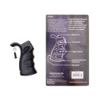 AR Tactical Hybrid Pistol Grip - Black Rubber Over Molded - Packaged