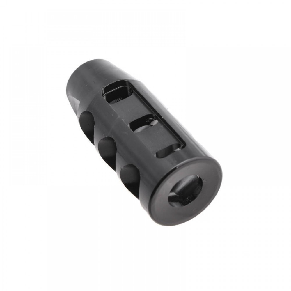 Tan Competition 1/2x28 TPI Thread Skeleton Muzzle Brake